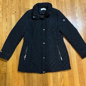 Calvin Klein Women's Black Quilted Puffer Coat